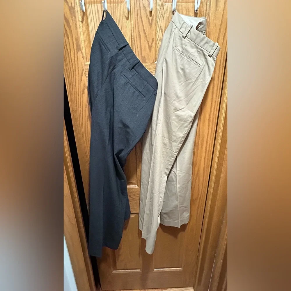 BANANA REPUBLIC Stretch Men’s Pants Trouser Dress Slacks Bundle 2 Pairs Size 34R